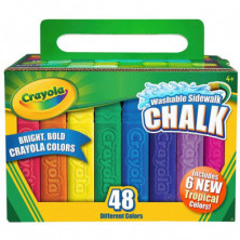 Imagen crayola 48 tizas de suelo lavables