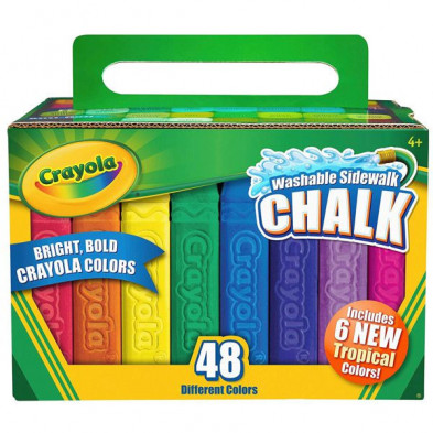 Imagen crayola 48 tizas de suelo lavables
