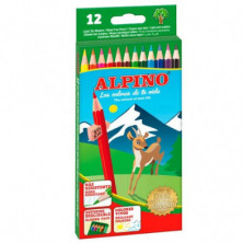 Imagen estuche 12 lápices de colores alpino