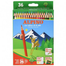 Imagen estuche 36 lápices de colores alpino