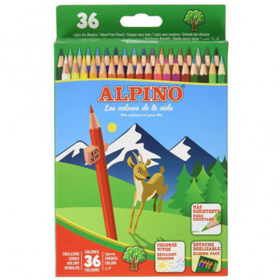 Imagen estuche 36 lápices de colores alpino