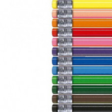 imagen 1 de estuche 24 lápices de colores borrables alpino