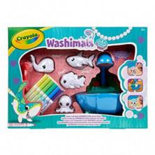 CRAYOLA WASHIMALS SET ARRECIFE Y 4 ANIMALES DE MAR