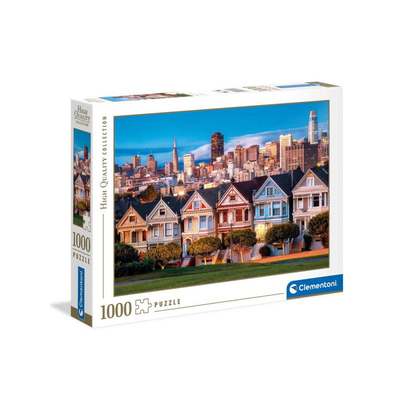 Imagen puzzle clementoni casas pintadas 1000 piezas