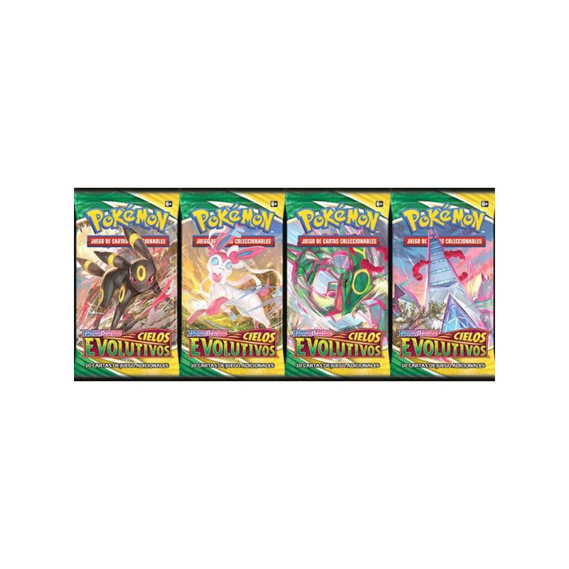 Imagen sobre 10 cartas cielos evolutivos jcc pokemon