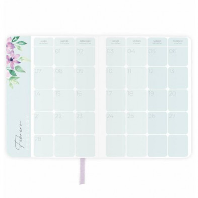 imagen 4 de agenda anual marble semana vista  vertical b5 2022