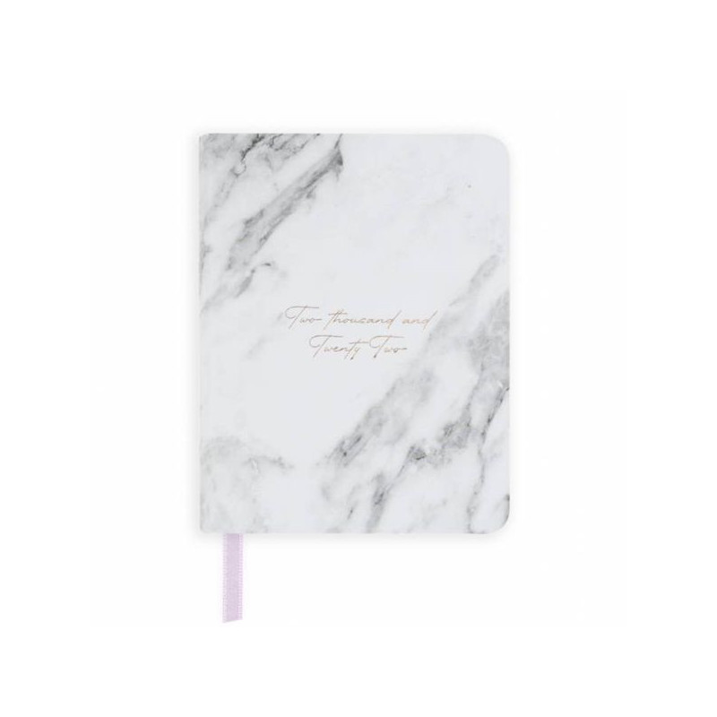 Imagen agenda anual marble día página a6 2022 flex