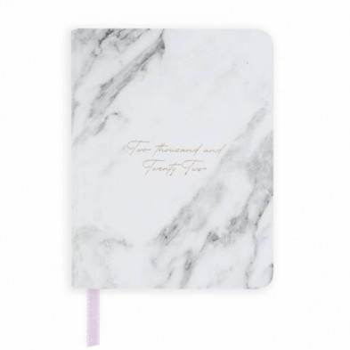 Imagen agenda anual marble día página a6 2022 flex