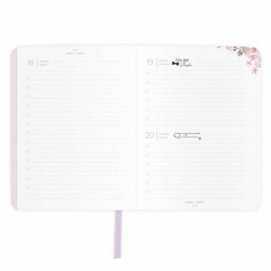 imagen 3 de agenda anual marble día página a6 2022 flex