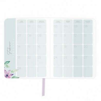 imagen 5 de agenda anual marble día página a6 2022 flex