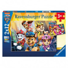 Imagen puzzle ravensburger paw patrol movie 2 x12 piezas