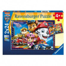 Imagen puzzle ravensburger paw patrol movie 2 x24 piezas