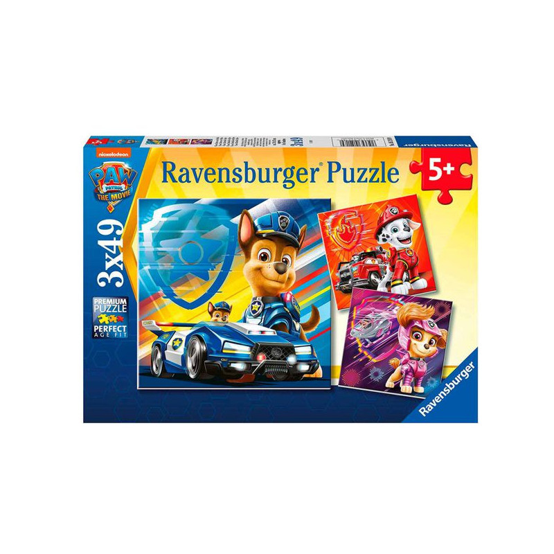 Imagen puzzle ravensburger patrulla canina 3x49 piezas