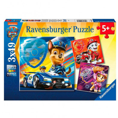 Imagen puzzle ravensburger patrulla canina 3x49 piezas