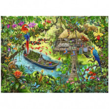 imagen 1 de puzzle escape kids expedición a la jungla 368 pz
