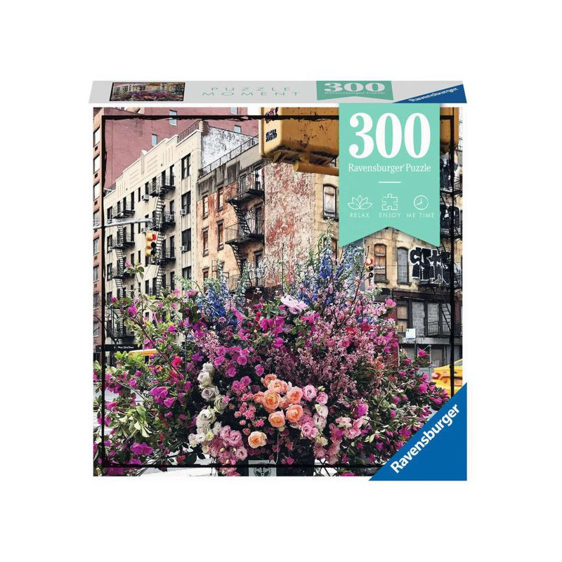 Imagen puzzle moments flores en new york 300 piezas