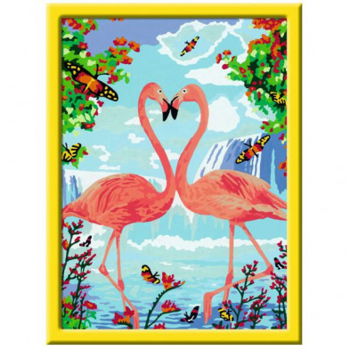 imagen 1 de creart cuadro flamencos enamorados