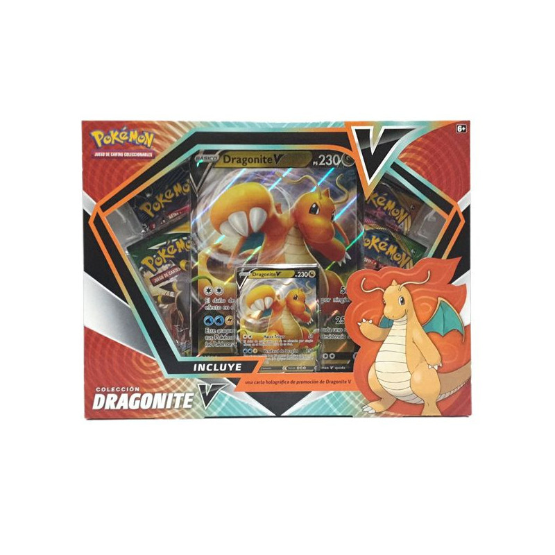 Imagen colección dragonite v pokémon cartas coleccionable