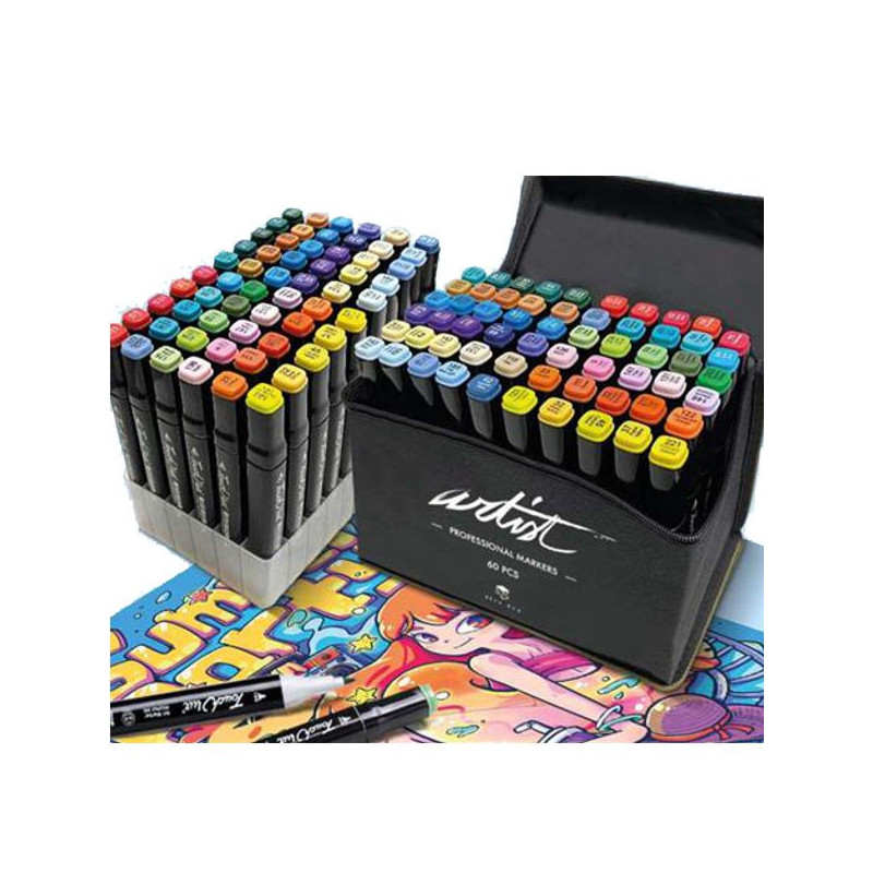 Set de caligrafía con rotuladores de doble punta de Crayola, con punta fina  y punta gruesa : Juguetes y Juegos 