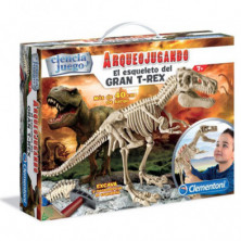 Imagen arqueojugando el esqueleto del gran t-rex