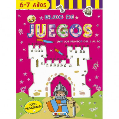 Imagen libro une los puntos 6-7 años bloc de juegos todo