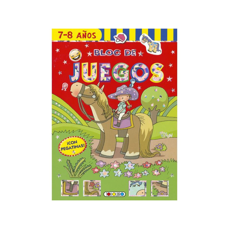 Imagen libro ponis 7-8 años bloc de juegos todolibro