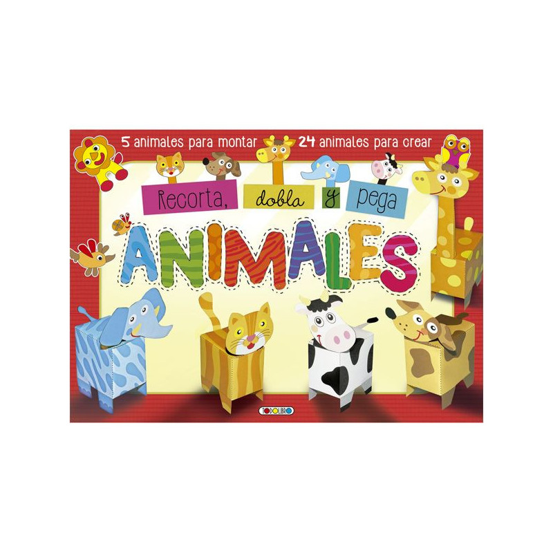 Imagen libro recorta dobla y pega animales todolibro