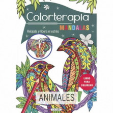 Imagen libro colorterapia mandalas animales todolibro