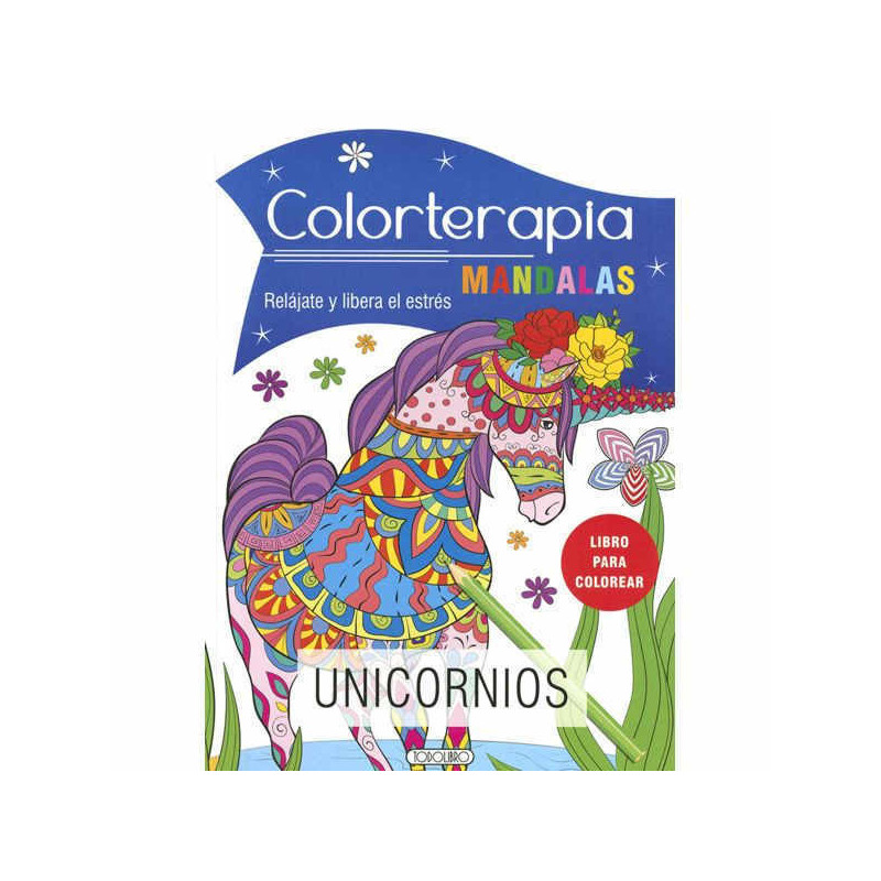 Imagen libro colorterapia mandalas unicornios todolibro