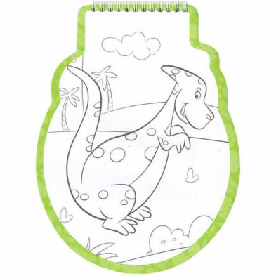 imagen 1 de libro dinosaurios para colorear con pegatinas todo