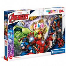 PUZLE MARVEL BRILLANTE 104 PIEZAS