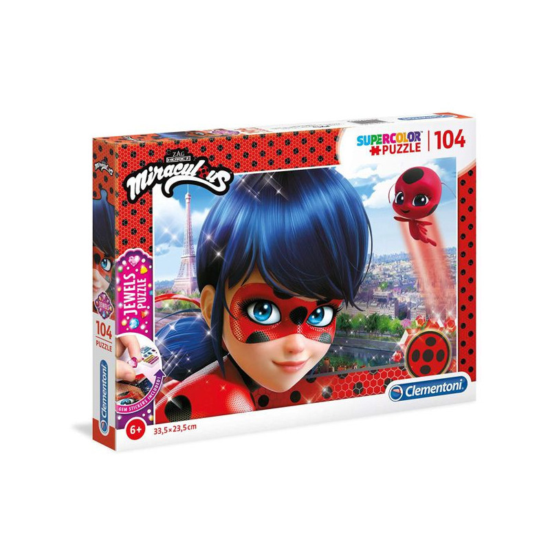 Imagen puzle miraculous joyas 104 piezas