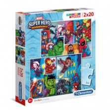 Imagen puzle marvel super hero 2x20 piezas