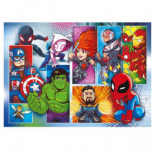 imagen 2 de puzle marvel super hero 2x20 piezas