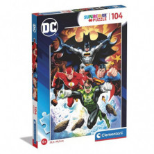Imagen puzle dc comics flash - superman - batman 104 piez