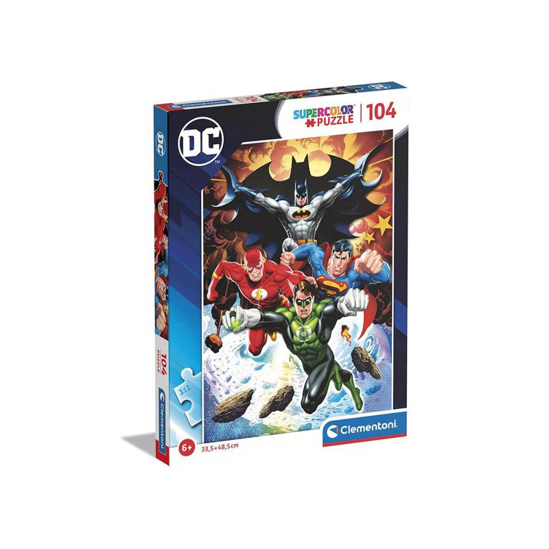 Imagen puzle dc comics flash - superman - batman 104 piez