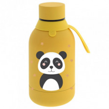 BOTELLA ACERO INOXIDABLE 350ML MUSTARD PANDA