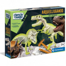 Imagen juego t rex y triceratops ciencia y juego clemento