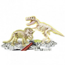 imagen 1 de juego t rex y triceratops ciencia y juego clemento