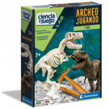 Imagen juego t rex arqueojugando ciencia y juego clemento