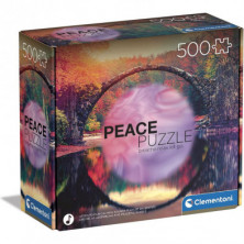 Imagen peace puzzle mindful reflection 500 piezas clement