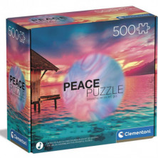 Imagen peace puzzle living the present 500 piezas clement