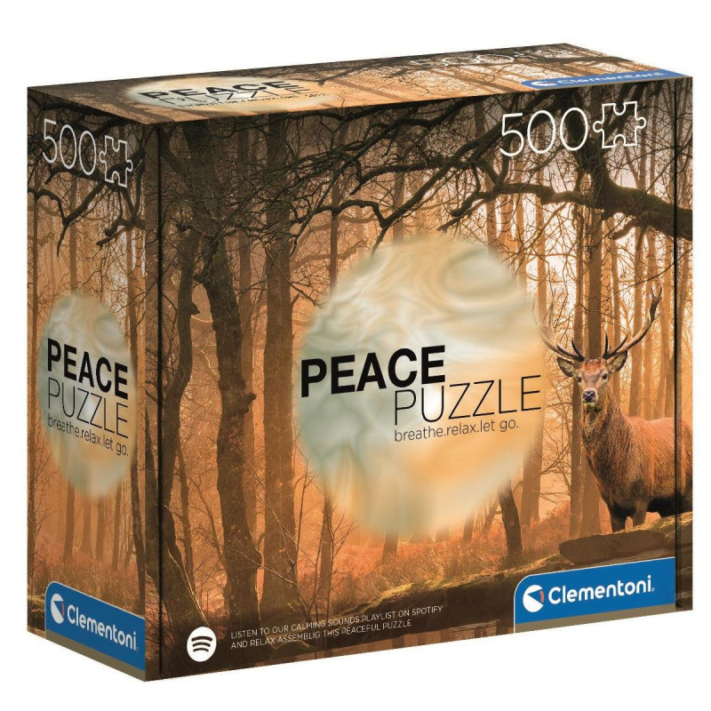 Imagen peace puzzle rustling silence 500 piezas clementon