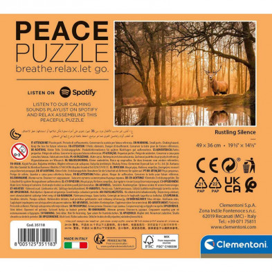 imagen 2 de peace puzzle rustling silence 500 piezas clementon
