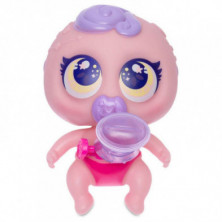 imagen 3 de muñeco neo bebe neo flobbis flobbe rosa distroller