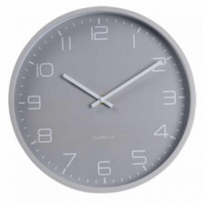 RELOJ DE PARED 30,5 CM GRIS CLARO