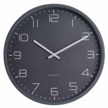 RELOJ DE PARED 30,5 CM GRIS