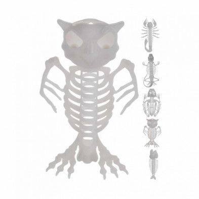 imagen 1 de figuras esqueleto glow 18cm fosforescente surtido