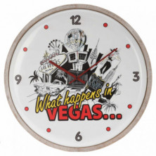 Imagen reloj de pared 60 cm what happens in vegas