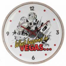 RELOJ DE PARED 60 CM WHAT HAPPENS IN VEGAS